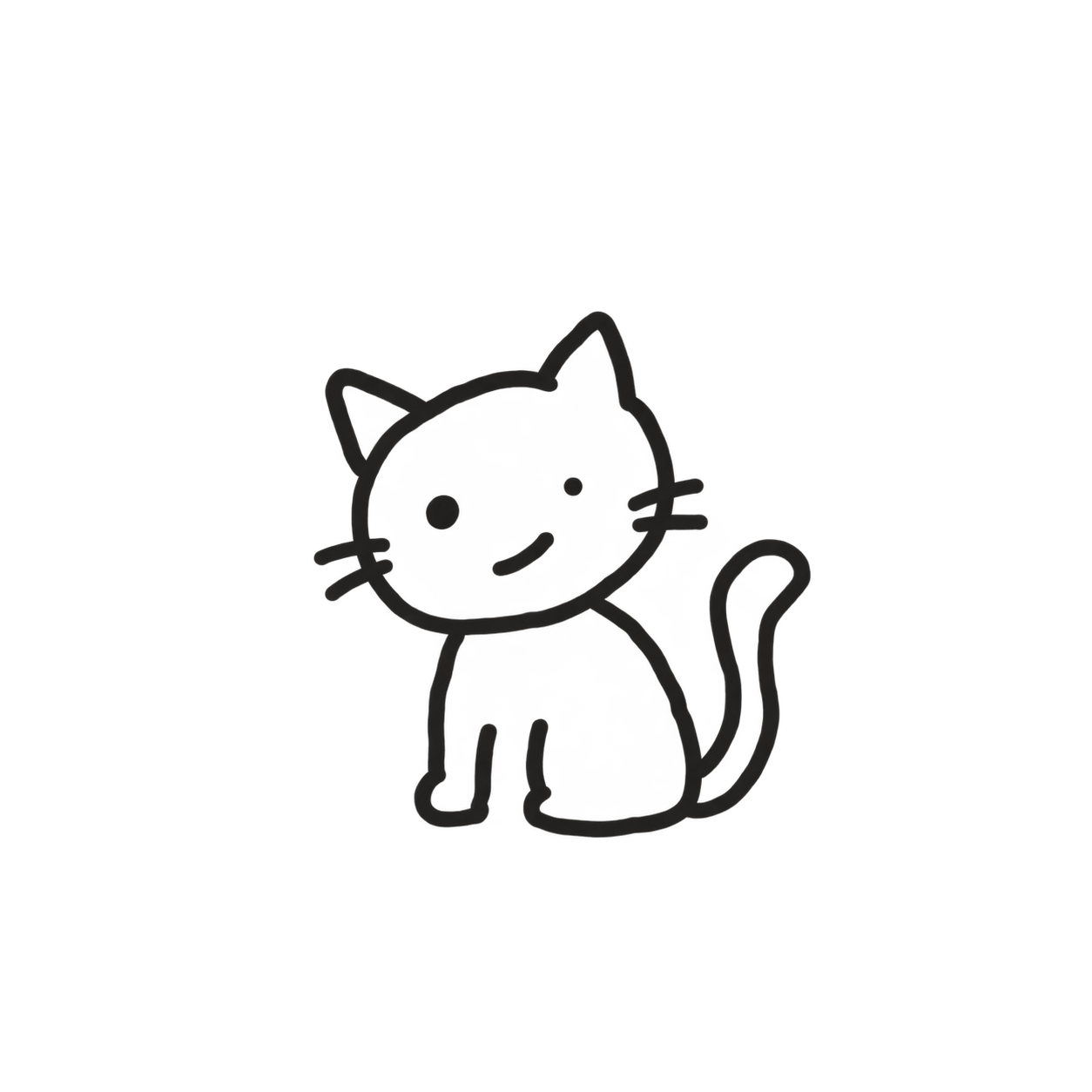 简笔画小猫