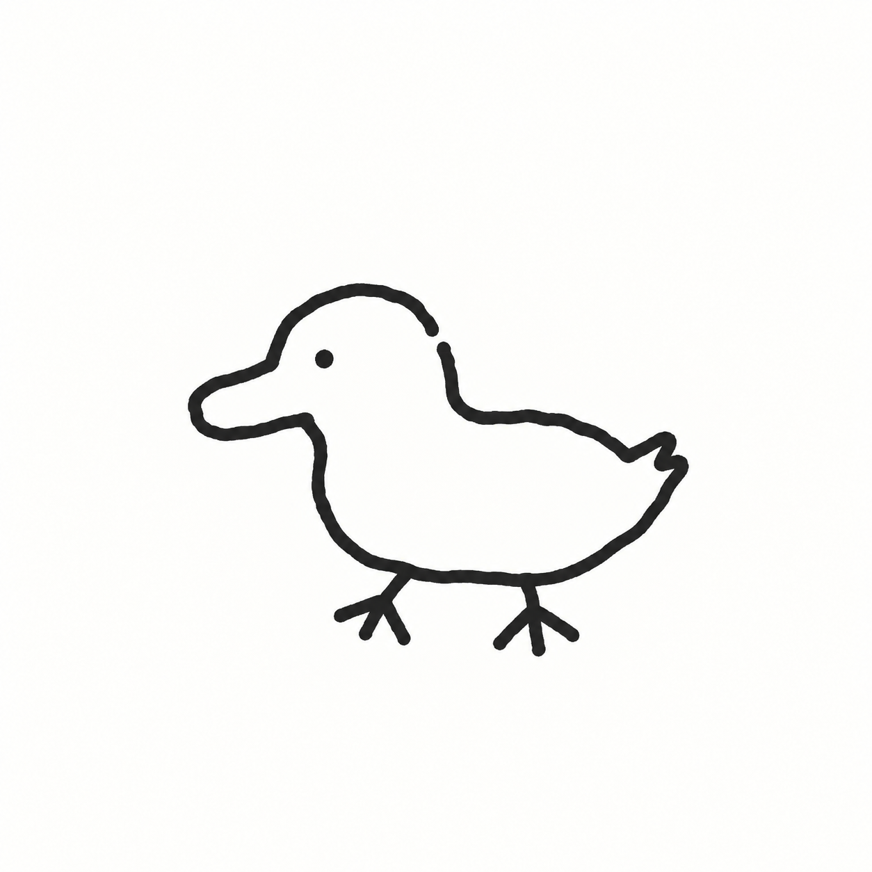 简笔画小鸭